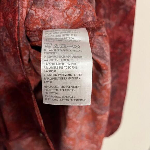 LOGO Lori Goldstein Blouse Long Sleeve Shirt Button Up Maroon Plum Plus Size 3X - Picture 6 of 6